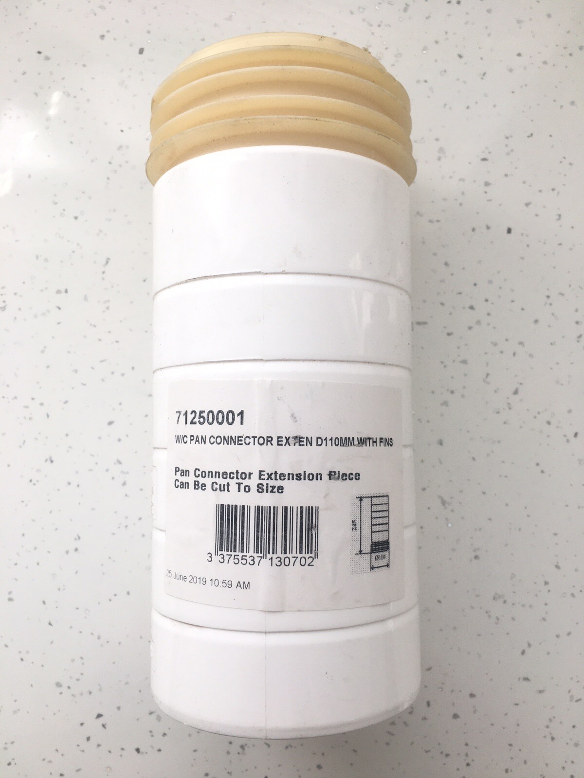 Wirquin 110mm WC Bathroom Toilet Waste Pan Extention Connector DIY Plumbing