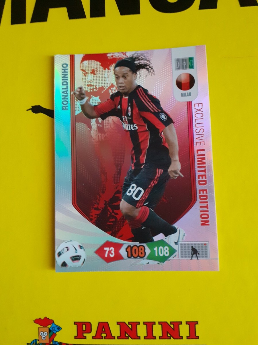 RONALDINHO RARE CARD ADRENALYN CALCIATORI 2010 2011 LIMITED EDITION