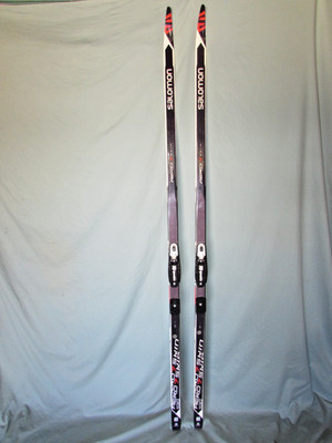 Salomon AERO 7 SKIN S-Cut cross country skis 198cm w Rottefella NNN xc bindings~