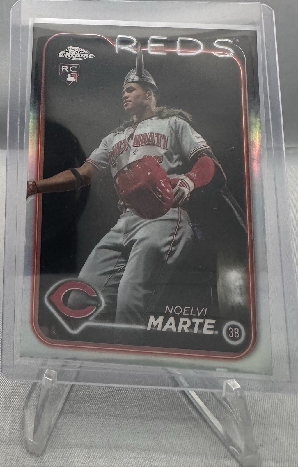 Noelvi Marte 2024 Topps Chrome Update Image Variation SP RC #USC91 Reds