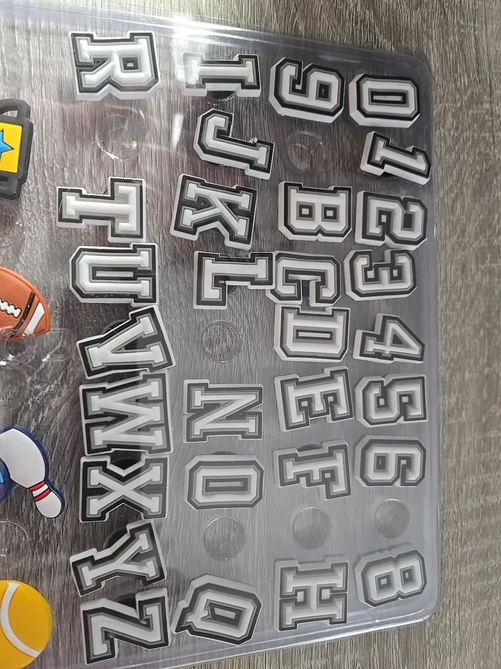 Jibbitz Shoe Charms Set Crocs Sports, Numbers And Letters - Image 4 of 4