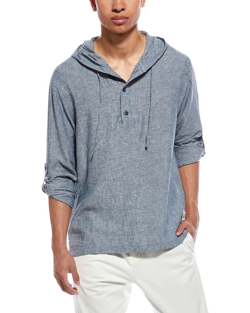 Мужская толстовка из льняной смеси Mr Swim темно-синего цвета M 6290₽