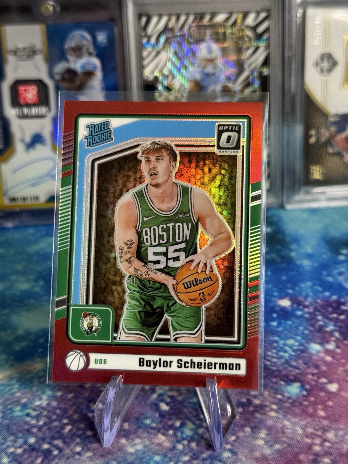 2024-25 Panini Donruss Optic - Rated Rookie Baylor Scheierman #263 Red Prizm /99