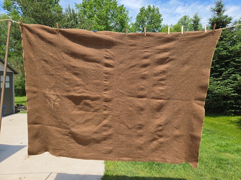 WWII Era MCAS Marine Corps Air Station Cherry Point BLANKET Bachelor Quarters