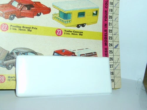 Replica white plastic Roof for Lesney Matchbox #23d Trailer Caravan