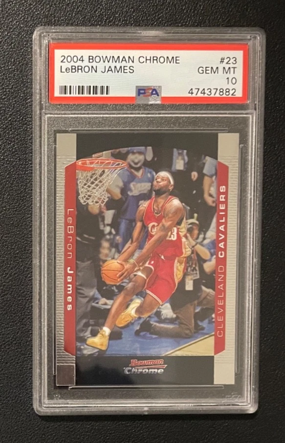 Bowman LeBron James 10 Graded Basketball Sports Trading Cards