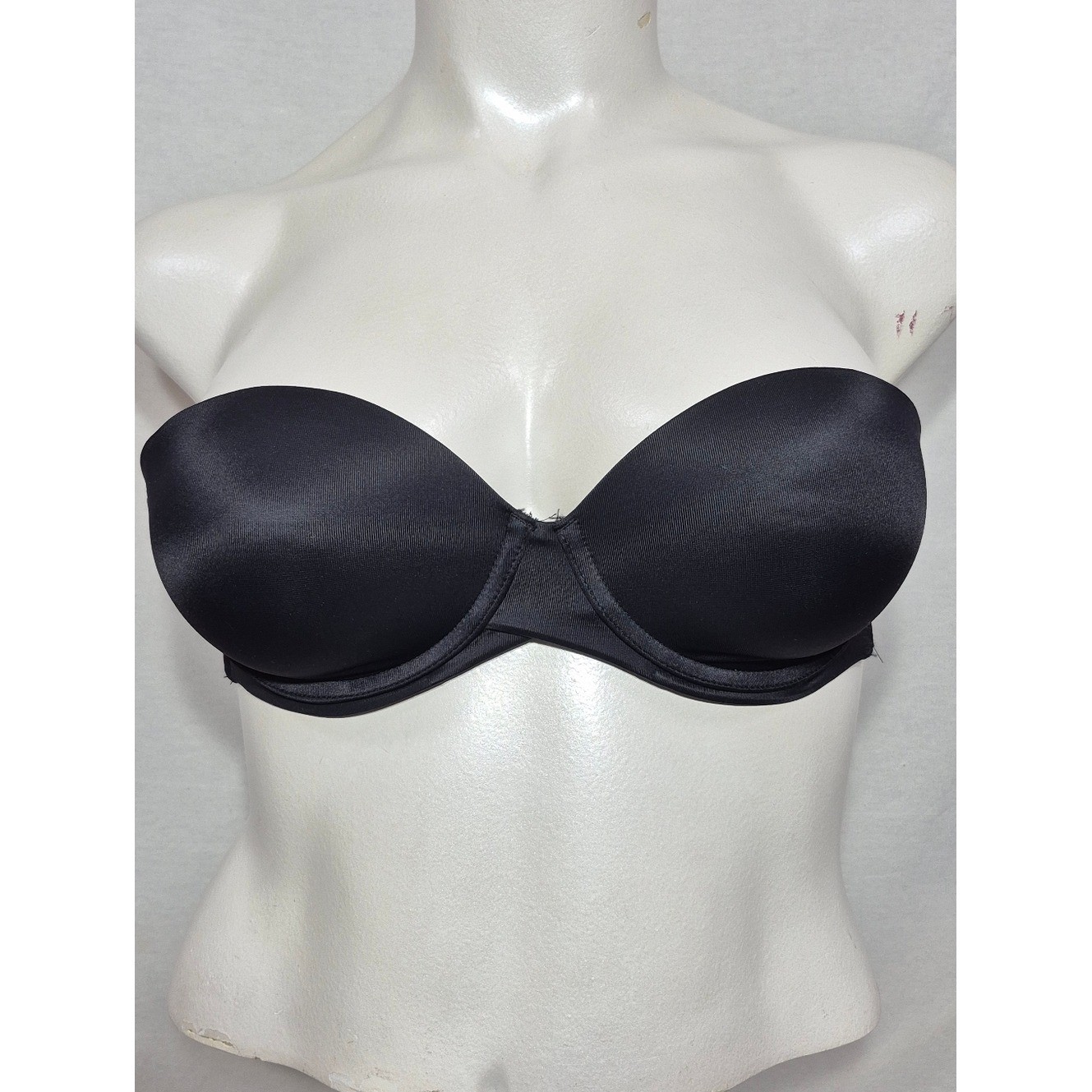 38B Maidenform SE6990 Self Expressions Stay Put Strapless Bra Black NO STRAPS