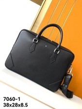 New Men Black Leather MB Hand Bag Shoulder Bag Top Quality Fashion 7060-1 US