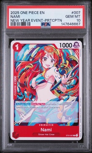 Nami (2025 New Year Event) graded PSA 10 for sale on eBay