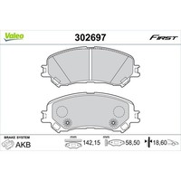Valeo BremsbelÄGe Satz Vorne Passend FüR Renault Espace Grand Megane ScÉNic Tali