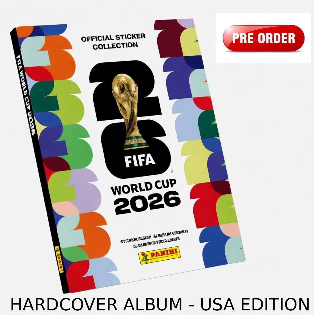 * IN STOCK * 2026 Panini FIFA World Cup Sticker Album - HARDCOVER USA EDITION