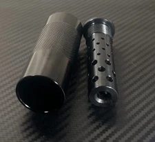 1/2x28 Hybrid Muzzle Brake Compensator With Concussion Sleeve