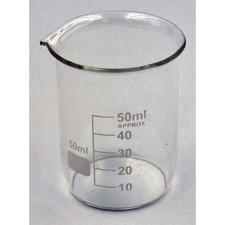 Beaker, Low Form, Glass, 50Ml, Pk12 (Formerly Lab Safety Supply),  5Ygy9