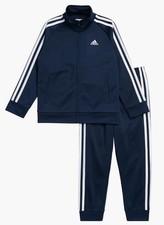 adidas Boys' 24M Tricot Jacket  Pant Clothing Set Navy Blue - NEW WITH TAGS