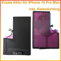 Akku FüR Iphone 15 Pro Max Batterie Ersatz Batterie Ersetzt A3121 4521Mah