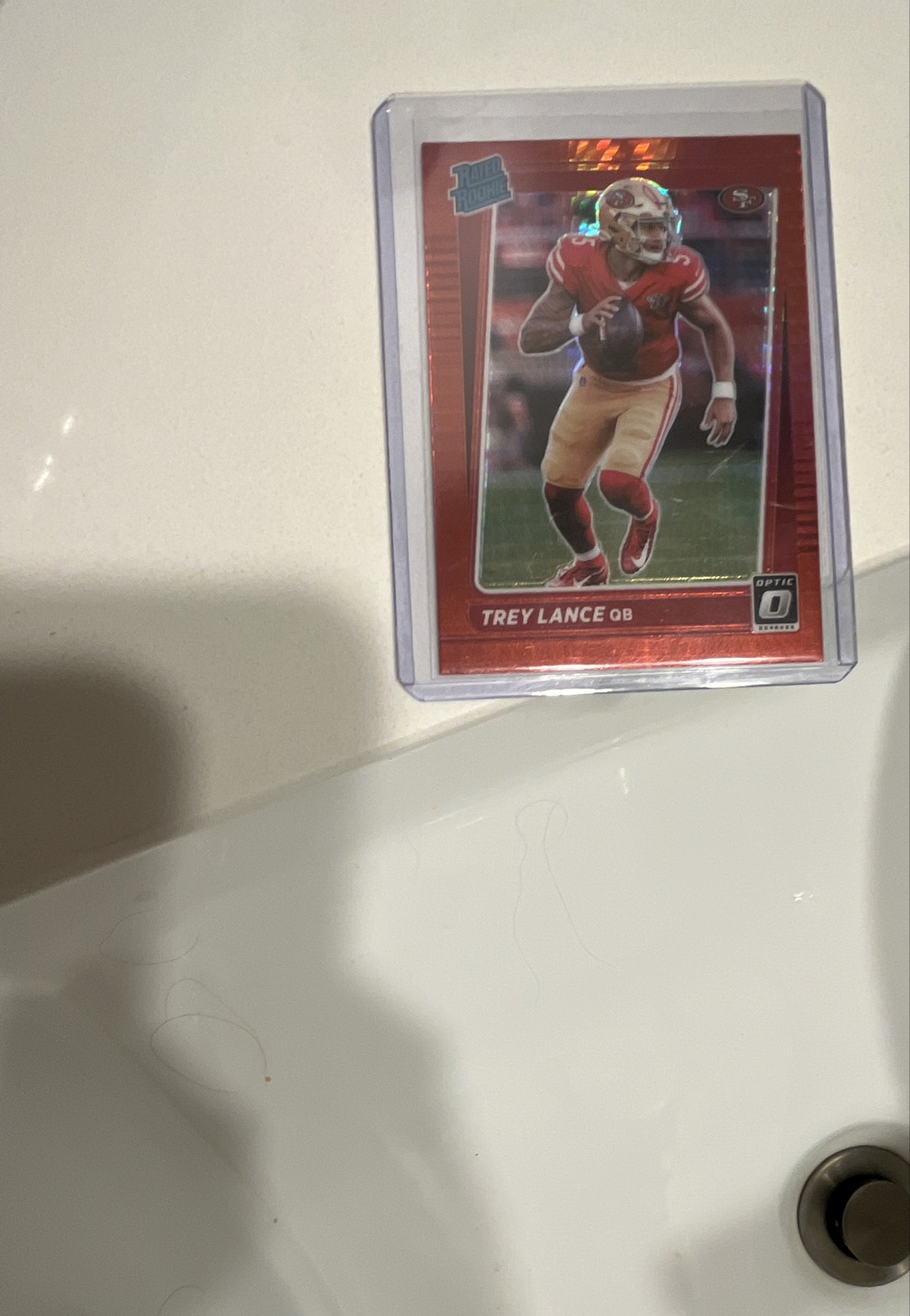 2021 Panini Donruss Optic - Rated Rookie Trey Lance #203 Red Hyper Prizm (RC)