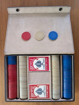 USPC Suit Mold Poker Set Vintage aus den USA (Clay?)