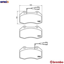 BRAKE PAD SET DISC BRAKE P 23 139 FOR ALFA ROMEO ABARTH 500/595C/695C 500C 1.4L
