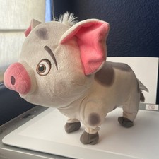 Disney Store Genuine Authentic Moana Pet Pig Pua Plush Stuffed Animal 10" WORKS