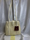 Vintage 1999 Etienne Aigner Beige Garden Straw Shoulder Double Strap Bag Purse
