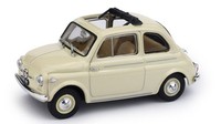 Brumm 1/43 Fiat Nova 500 Open 1959 Elfenbein Statisches Modell Diecast