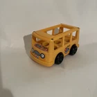 Vintage Fisher Price Little People Yellow Nursery School Mini Bus Very Nice