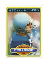 1980 Topps Football Steve Largent #450 Seattle Seahawks