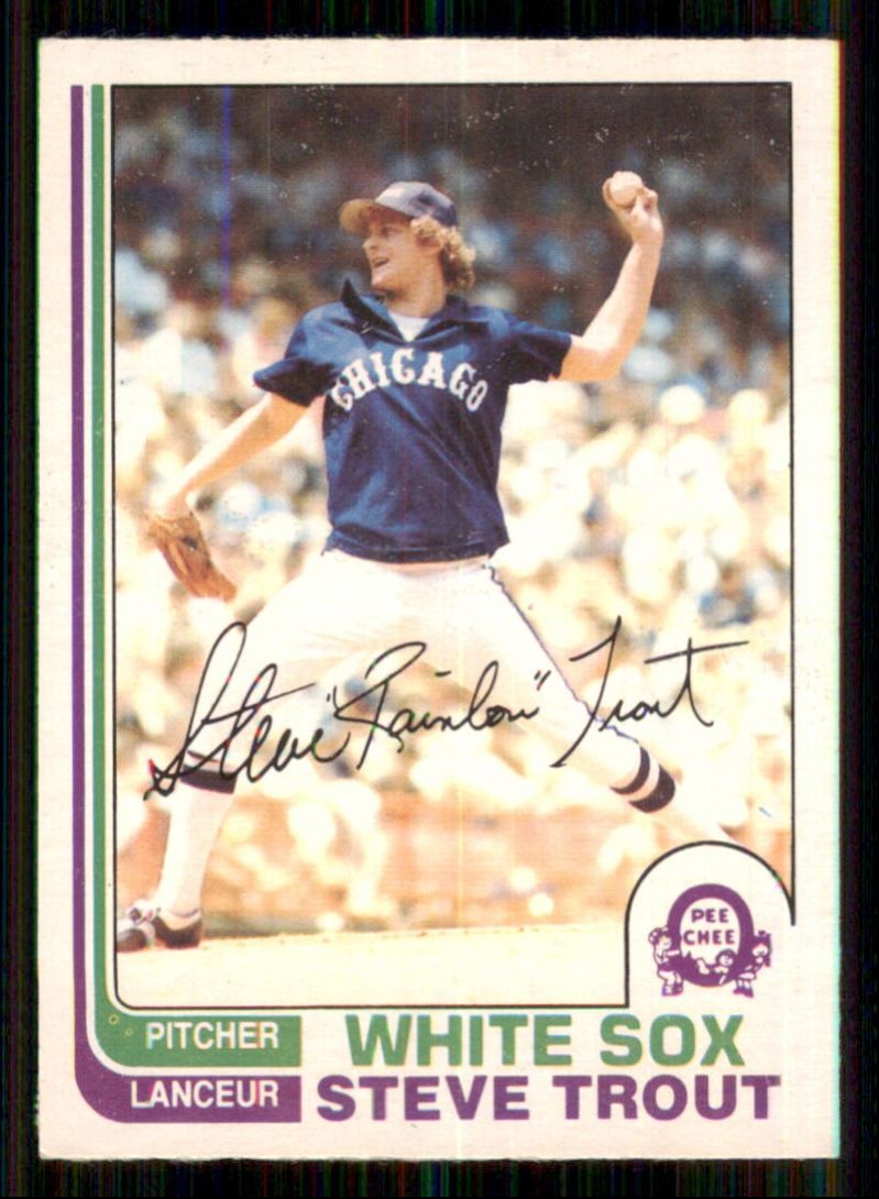 1982 O-Pee-Chee Steve Trout Chicago White Sox #299
