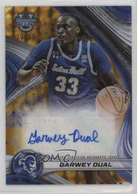 2024 Bowman U Best of Gold Geometric Refractor /50 Garwey Dual #B24-GD Auto 9cf