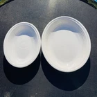 Set 2 White HLC Fiesta Ware 9.5” & 11.5" Oval Plate Serving Platters