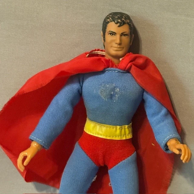 Figura de acción Superman Mego 1971 juguete de colección DC Comics Liga de la Justicia Conjunto Capa Foto 2 de 4