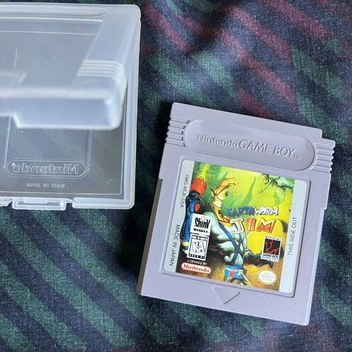 Earthworm Jim (Nintendo Gameboy, 1994) Tested and Working