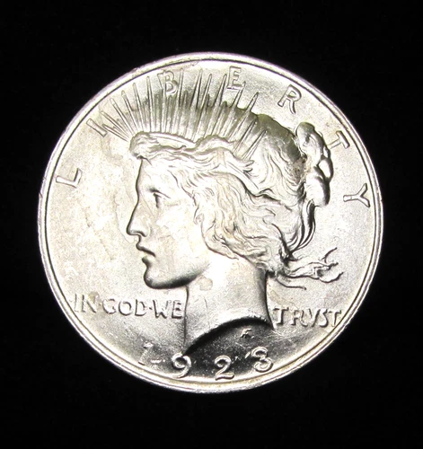 1923-P PEACE DOLLAR NICE CH. UNCIRCULATED - 90% SILVER $ - PHILADELPHIA MINT