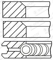 Kolbenringsatz Goetze Engine 08-170700-10 FüR Seat W123 T2 Mercedes 309 W115 132