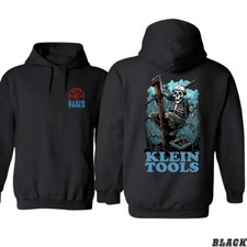 Klein Tools Electrician Skull Lineworker Graphic Workwear Hoodie