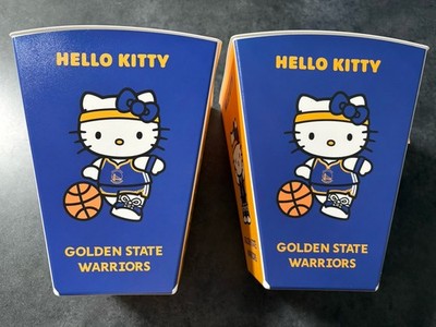 2 Golden State Warriors 2026 Hello Kitty Plastic Bucket/Popcorn
