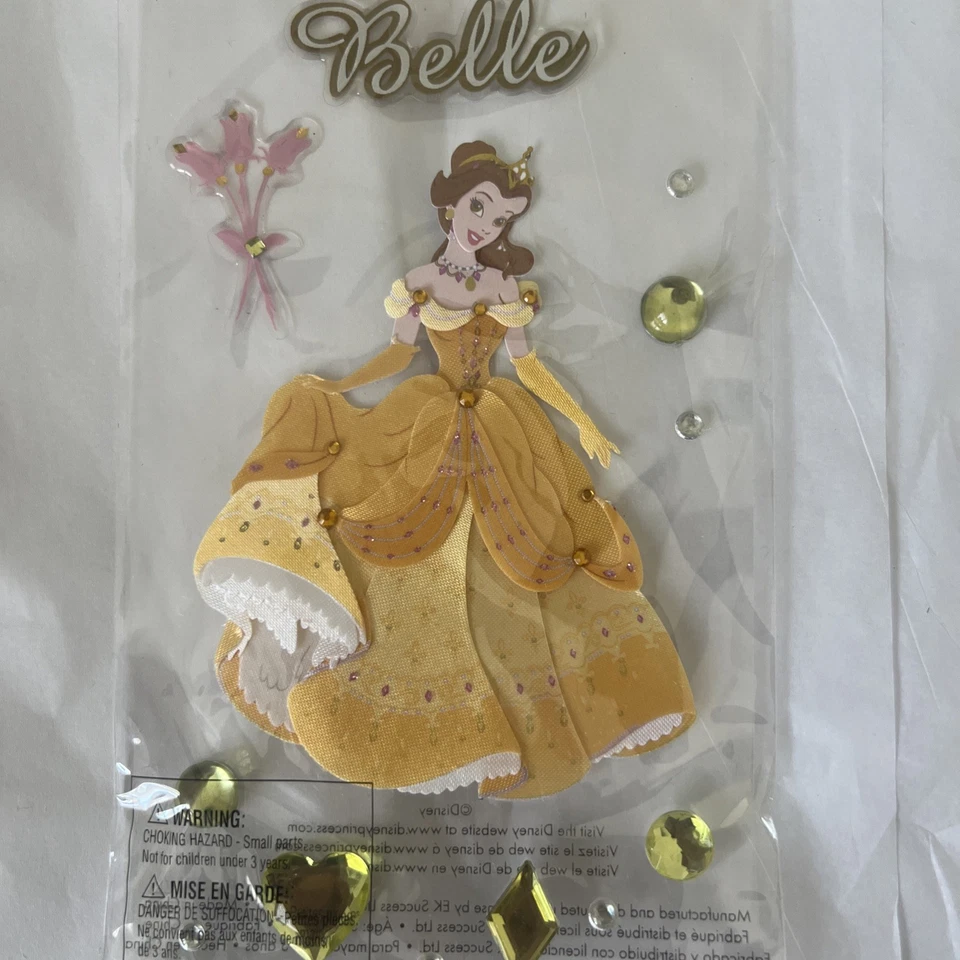 Pegatinas para álbumes de recortes de princesa Bella de Disney con gemas de EK Success Foto 4 de 4