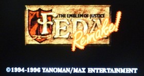 Feda Remake Sega Saturn SS Retro Good Used Game Simulation NTSC-J Japan JP