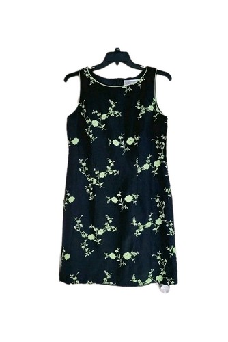 Neu Jessica Howard Leinen Viskose Blumen bestickt ärmelloses Kleid Gr. 16