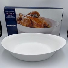 Luminarc Smart Cuisine Oval Baking Dish 14 3/4 inch Oven Glass White