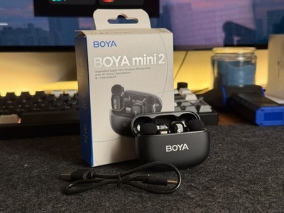 Boya Mini 2 Mini Wireless Microphone w/ Charging Case AI Noise Cancellation
