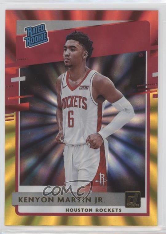 2020 Donruss Rated Rookies Red & Gold Laser Kenyon Martin Jr #224 Rookie RC 0j4n