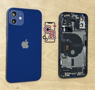 iPhone 12 Blue Back Housing Replacement Original OEM Apple Grade B