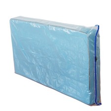 JUNESHE Crib Mattress Storage Bag with Zipper -4 Mil Plastic Crib, Clear