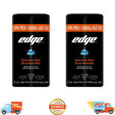 Edge Sensitive Skin Shave Gel for Men with Aloe, Unscented, 14 oz Pack of 4 