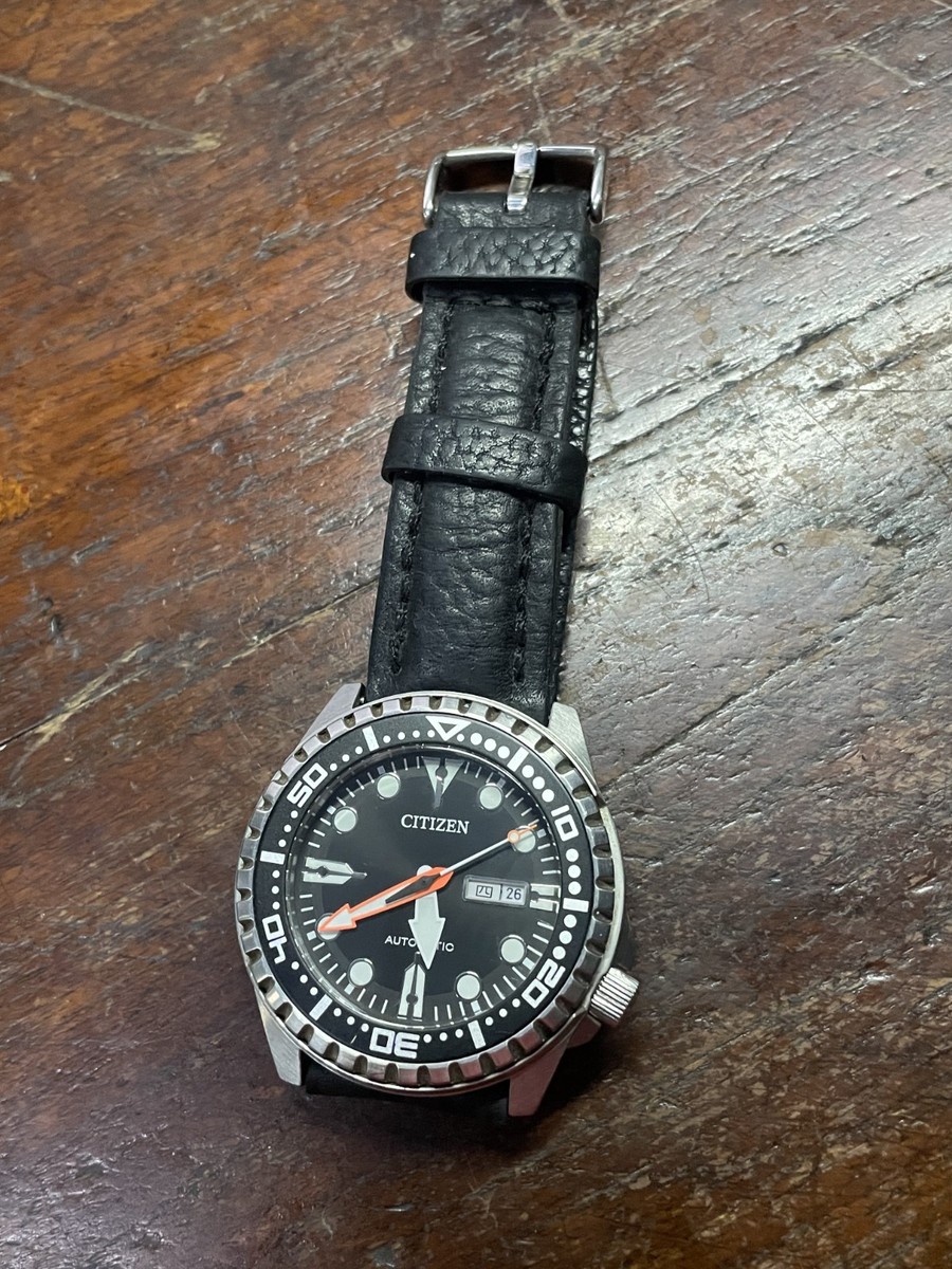 Citizen 8200-s108314 Day Date Stainless Steel Automatic Mens Watch