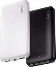 2-Pack Portable Charger, Slim 10000Mah Power Bank Travel Battery Pack Dual USB