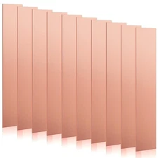 10 Pcs Pure Copper Anode Sheet (99.995% Pure) for Plating and Electroplating,...