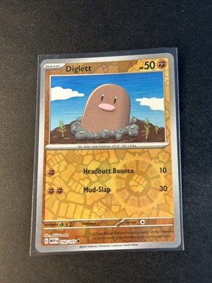 Diglett 050/165   Pokemon 151   Englisch   NM Near Mint   Reverse Holo