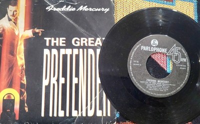 FREDDIE MERCURY THE GREAT PRETENDER QUEEN 45 SINGLE IMPORT PS PORTUGAL VINYL